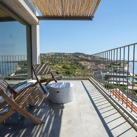 Above Blue Two Bedroom Villa Plomari Exterior foto