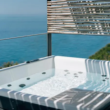 Above Blue Two Bedroom Villa Plomari Exterior foto